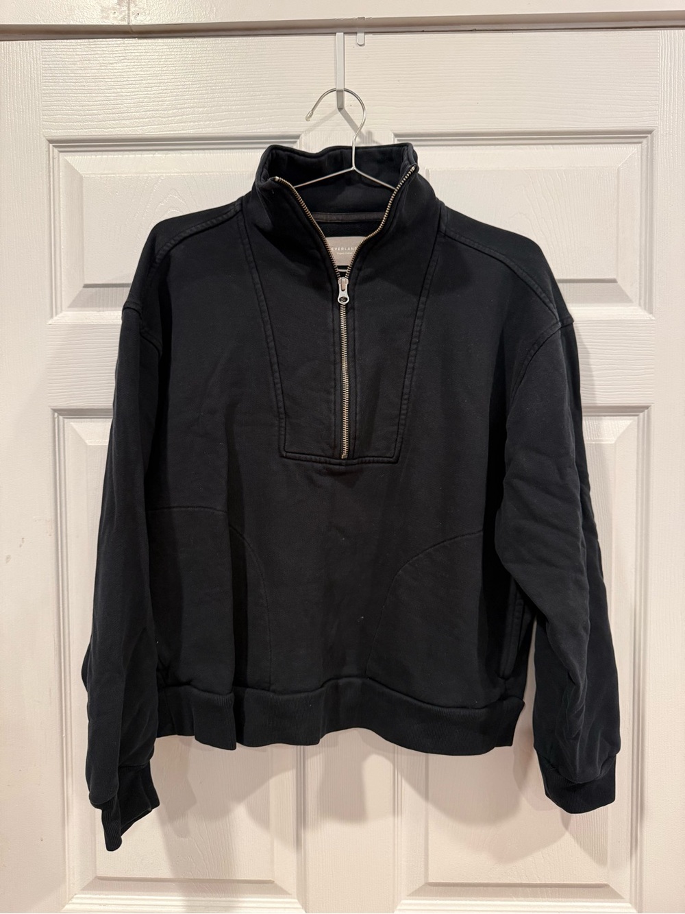 Everlane Black Women's Half-Zip Pullover Sweater